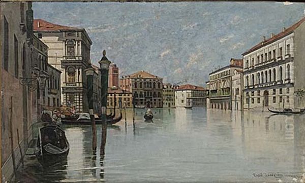 Venezia Oil Painting by Ernst Lundstrom