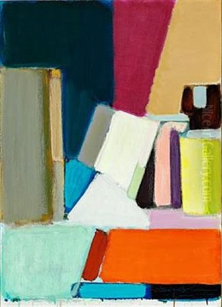 Still Life. Stack Of Boxes And Paper Rolls Oil Painting by Vilhelm Lundstrom