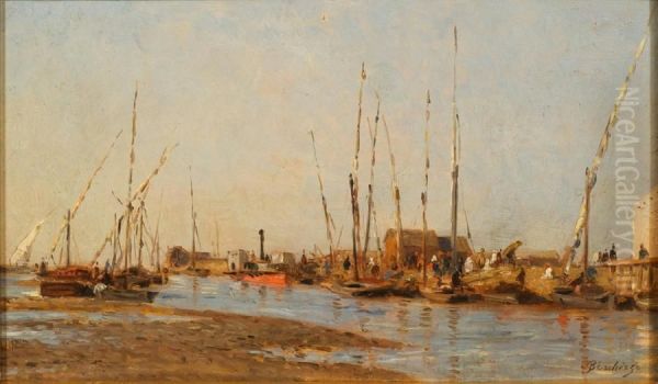 Les Bords Du Nil Oil Painting by Narcisse Berchere