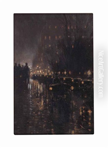 New York Oil Painting by Fernand Harvey Lungren