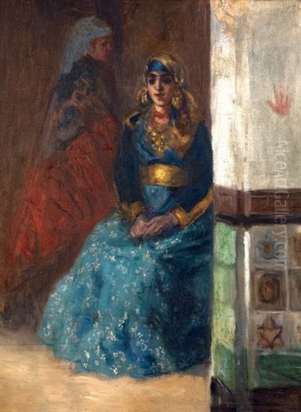 La Mariee Juive Marocaine Oil Painting by Alexandre Lunois