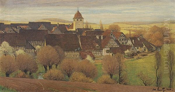 Sersheim Oil Painting by Adolf Luntz