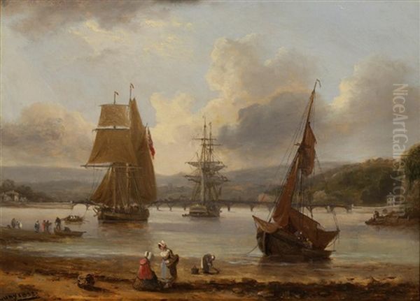 Teignmouth, Devon Oil Painting by Thomas Luny