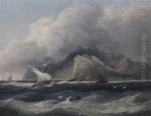 Off Cape Lanedia, Greece by Thomas Luny