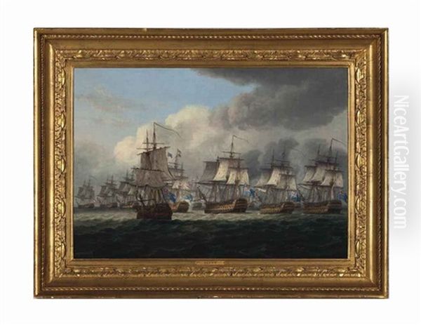 The Battle Of Doggerbank, 5 August Oil Painting by Thomas Luny