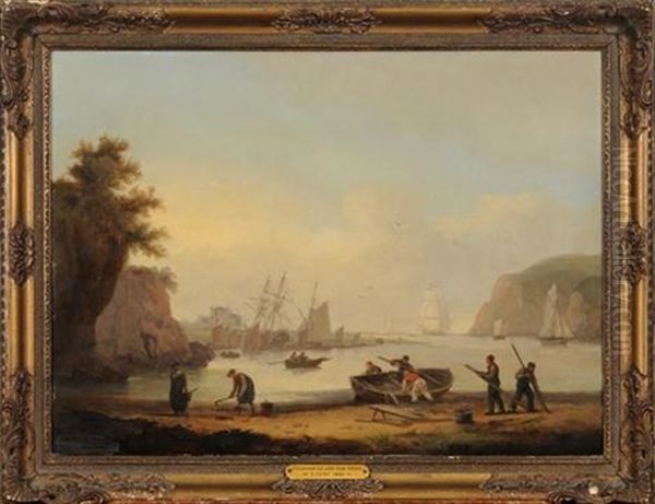 Teignmouth And The Ness Oil Painting by Thomas Luny