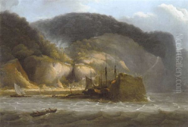 Clovelly, Devon Oil Painting by Thomas Luny