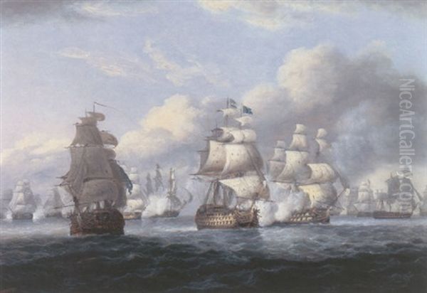 Cornwallis's Retreat, June 17, 1795 Oil Painting by Thomas Luny