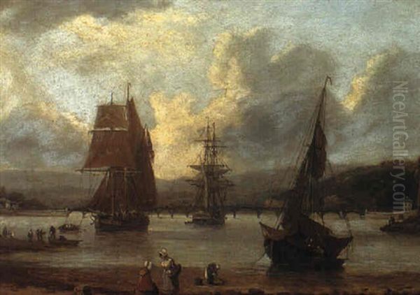 Teignmouth, Devon Oil Painting by Thomas Luny