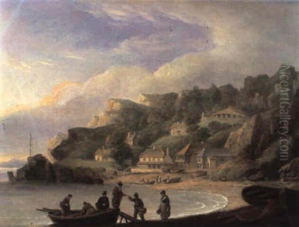 Babbacombe Bay Oil Painting by Thomas Luny