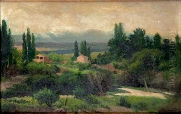 Huertas De Amanil Oil Painting by Jose Lupianez y Carrasco