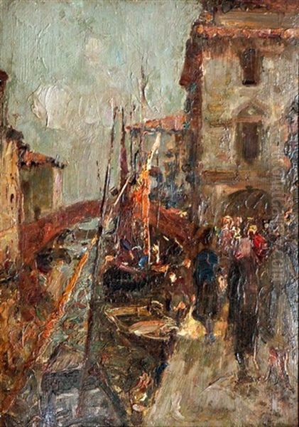 Mattino A Chioggia Oil Painting by Alessandro Lupo