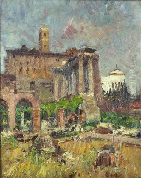 Il Campidoglio Oil Painting by Alessandro Lupo