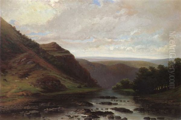 Landschaftsmotiv Oil Painting by Gerard Joseph Adrian van Luppen