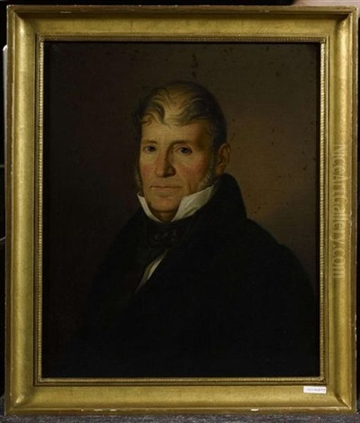 Portrait Eines Mannes Oil Painting by Johannes Luethi