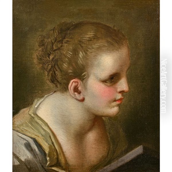 Tete De Jeune Fille Oil Painting by Benedetto Luti