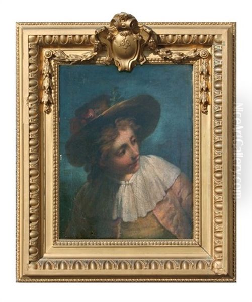 Jeune Garcon Au Chapeau Oil Painting by Benedetto Luti