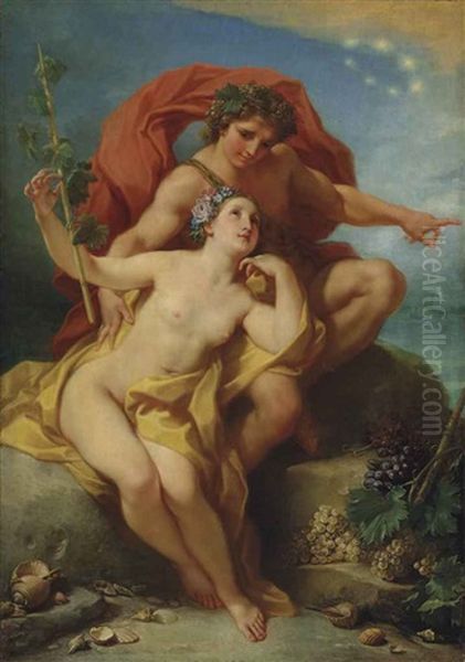 Bacchus And Ariadne Oil Painting by Benedetto Luti