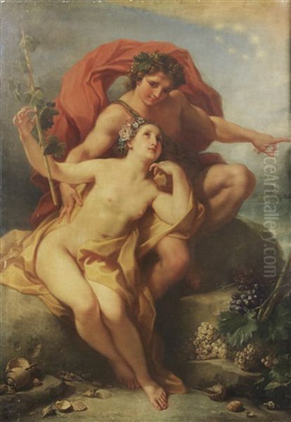 Bacchus And Ariadne Oil Painting by Benedetto Luti