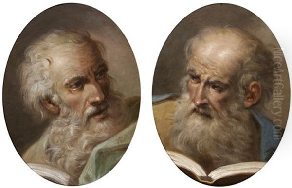 Apotres (pair) Oil Painting by Benedetto Luti