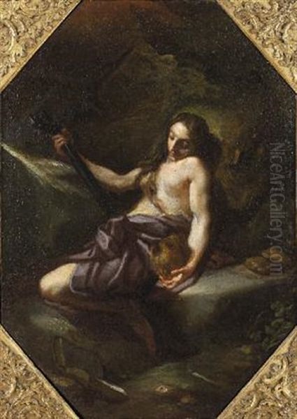 Maddalena Oil Painting by Benedetto Luti