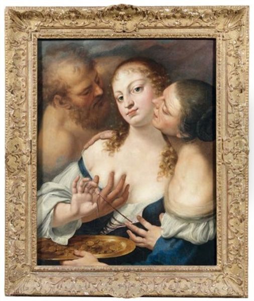 L'entremetteuse Oil Painting by Benedetto Luti