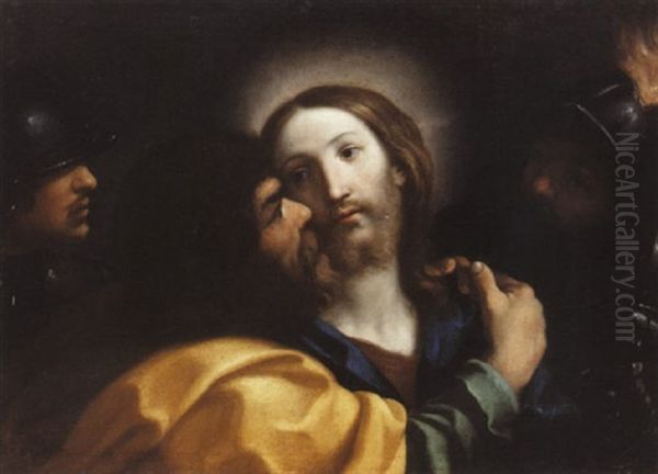 Le Baiser De Judas Oil Painting by Benedetto Luti