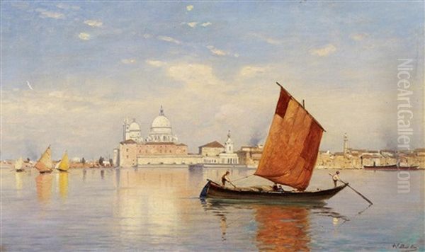 Auf Der Lagune Vor Venedig by Ascan Lutteroth