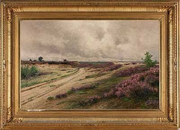 Einsame Heide Oil Painting by Ascan Lutteroth