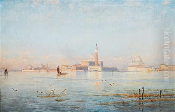 Blick Auf Venedig Oil Painting by Ascan Lutteroth