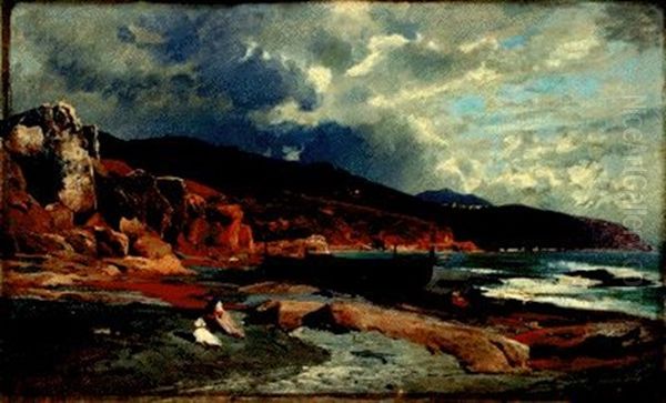 Bordighera Oil Painting by Ascan Lutteroth