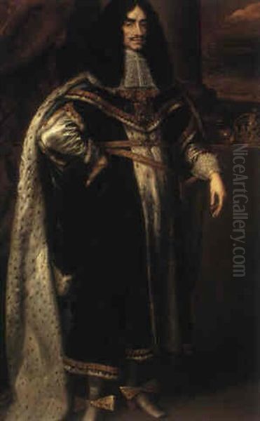 Portrait Of Charles Ii Oil Painting by Isaac Luttichuys