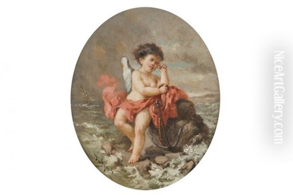 Angel With An Anchor Oil Painting by Sir Edwin Landseer Lutyens