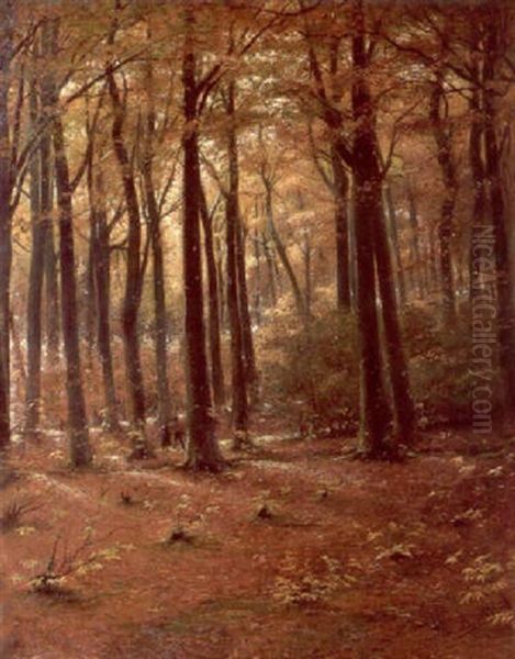 Figures In A Forest by Jean-Henri Luyten