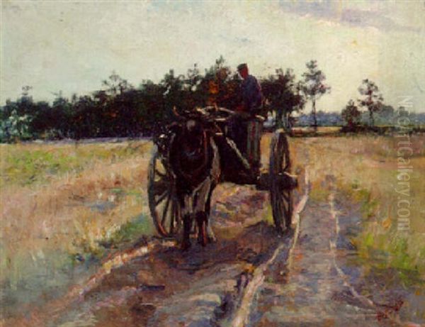 Off To Market Oil Painting by Jean-Henri Luyten