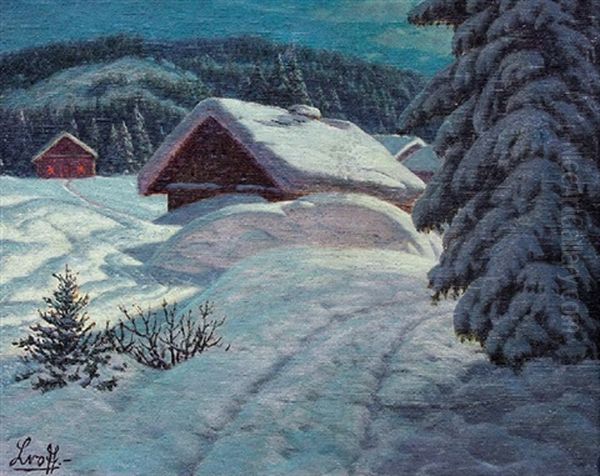 Hiver En Montagne Oil Painting by Petr Ivanovich Lvov