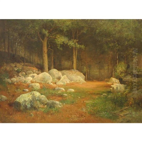 Morning In The Woods Oil Painting by Joseph Lyman