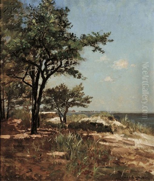 Pines And Shore Oil Painting by Joseph Lyman