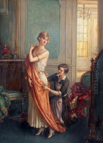 La Couturiere Oil Painting by Albert Lynch