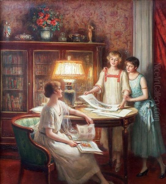 Les Estampes Oil Painting by Albert Lynch