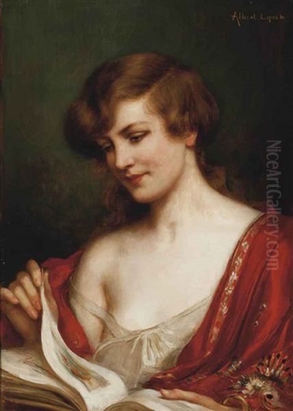 The Picture Book Oil Painting by Albert Lynch