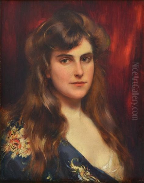 Portrait De Femme by Albert Lynch