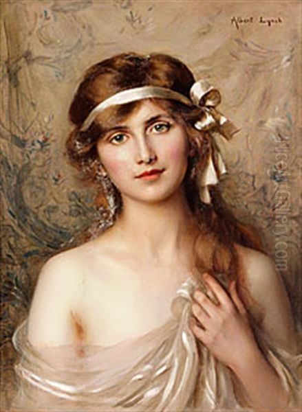 The White Ribbon Oil Painting by Albert Lynch