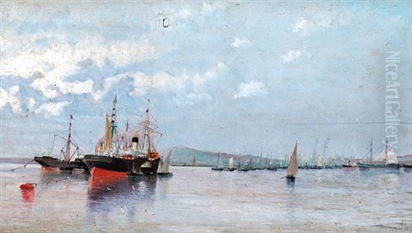 Puerto De Montevideo by Justo Maximo Lynch