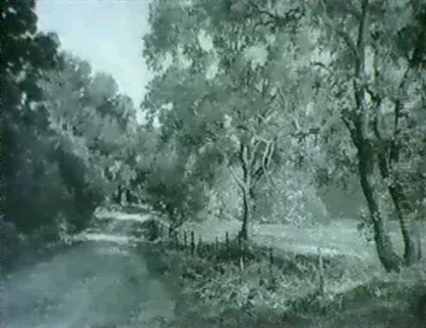 A Country Road Oil Painting by John Howard Lyon