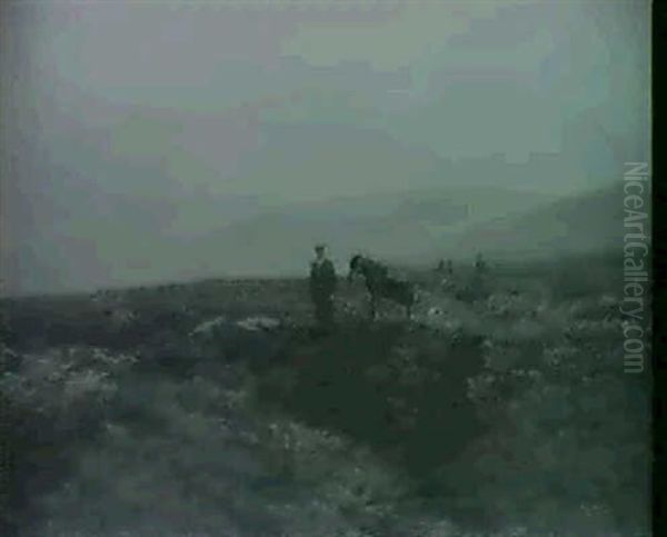 On The Grouse Moor Oil Painting by John Howard Lyon