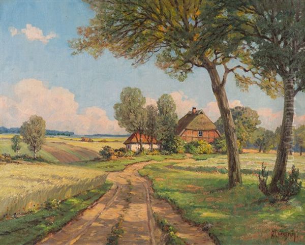 Mecklenburger Sommertag Oil Painting by Arnold Lyongrun