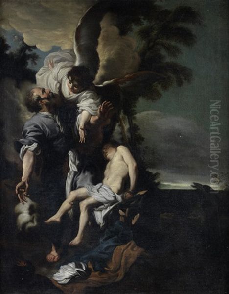 The Sacrifice Of Isaac Oil Painting by Johann Lyss