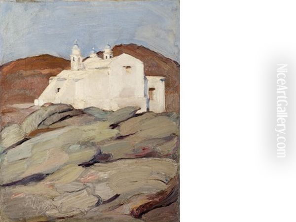 Aghios Sozon, Tinos Oil Painting by Nicolas Lytras