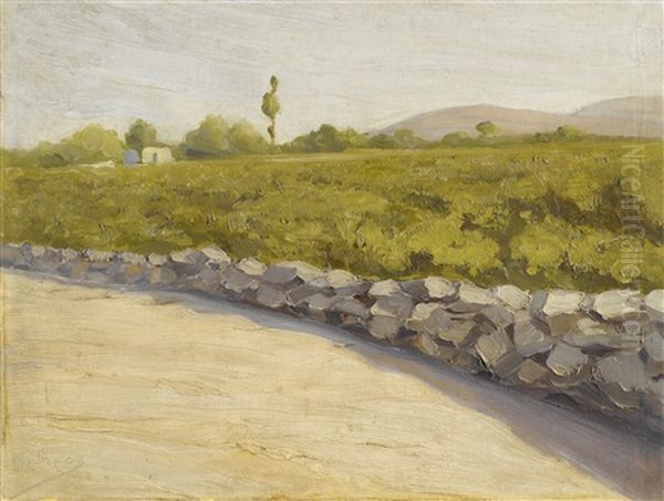 Summer Path Oil Painting by Pericles Lytras